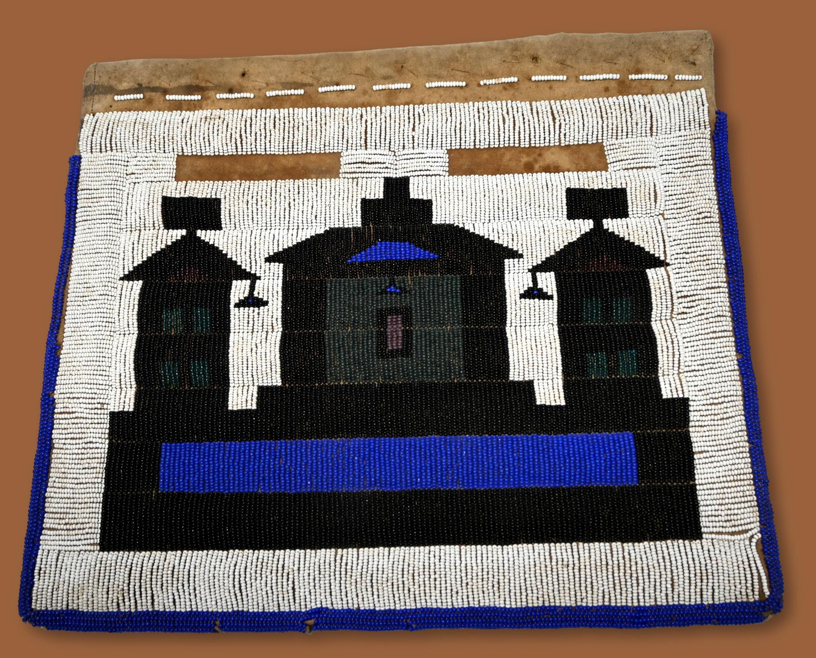 Old Ndebele Beaded Apron Panel 4 (1 of 3)