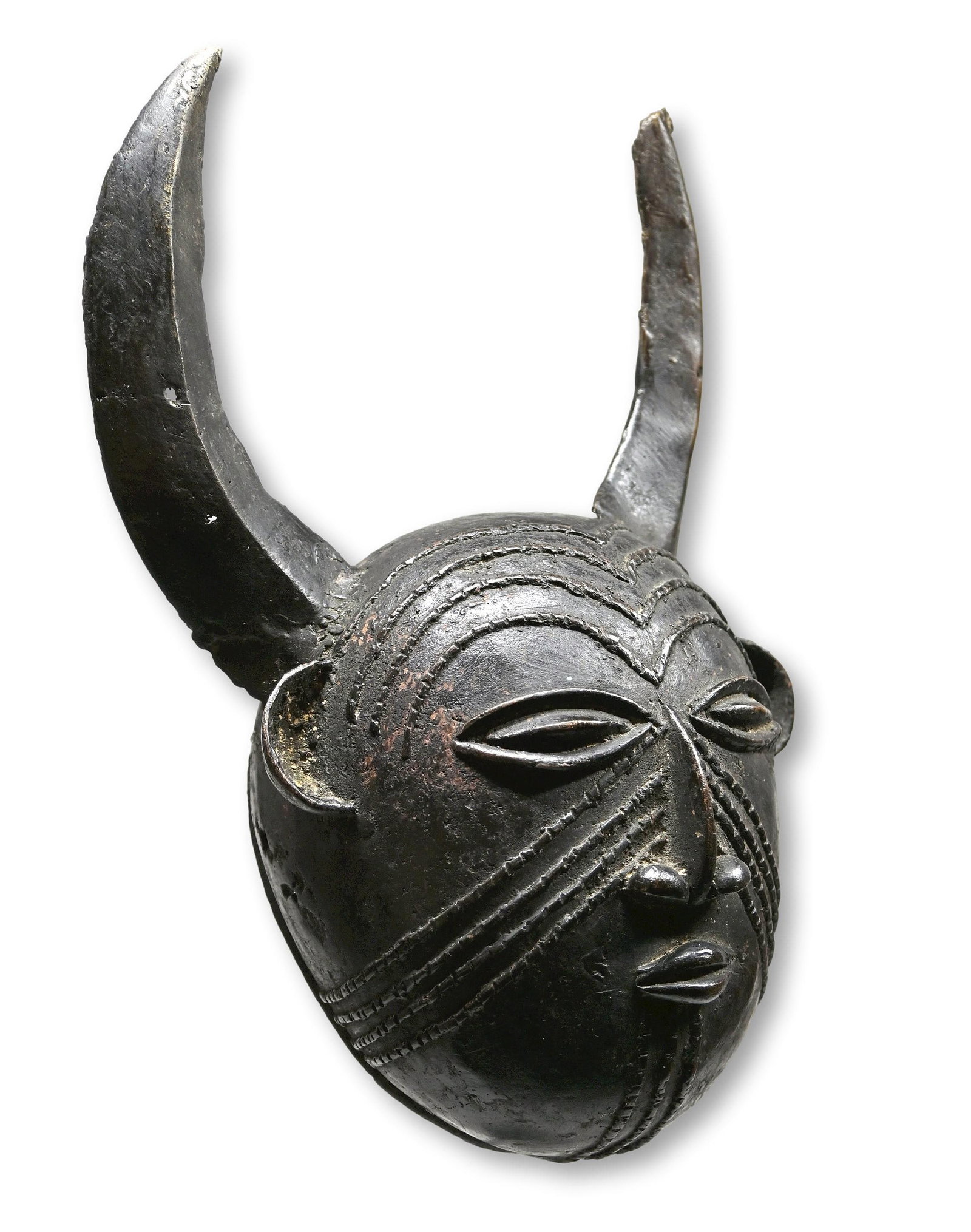 A Tikar bronze Horned mask 1 (1 of 1)