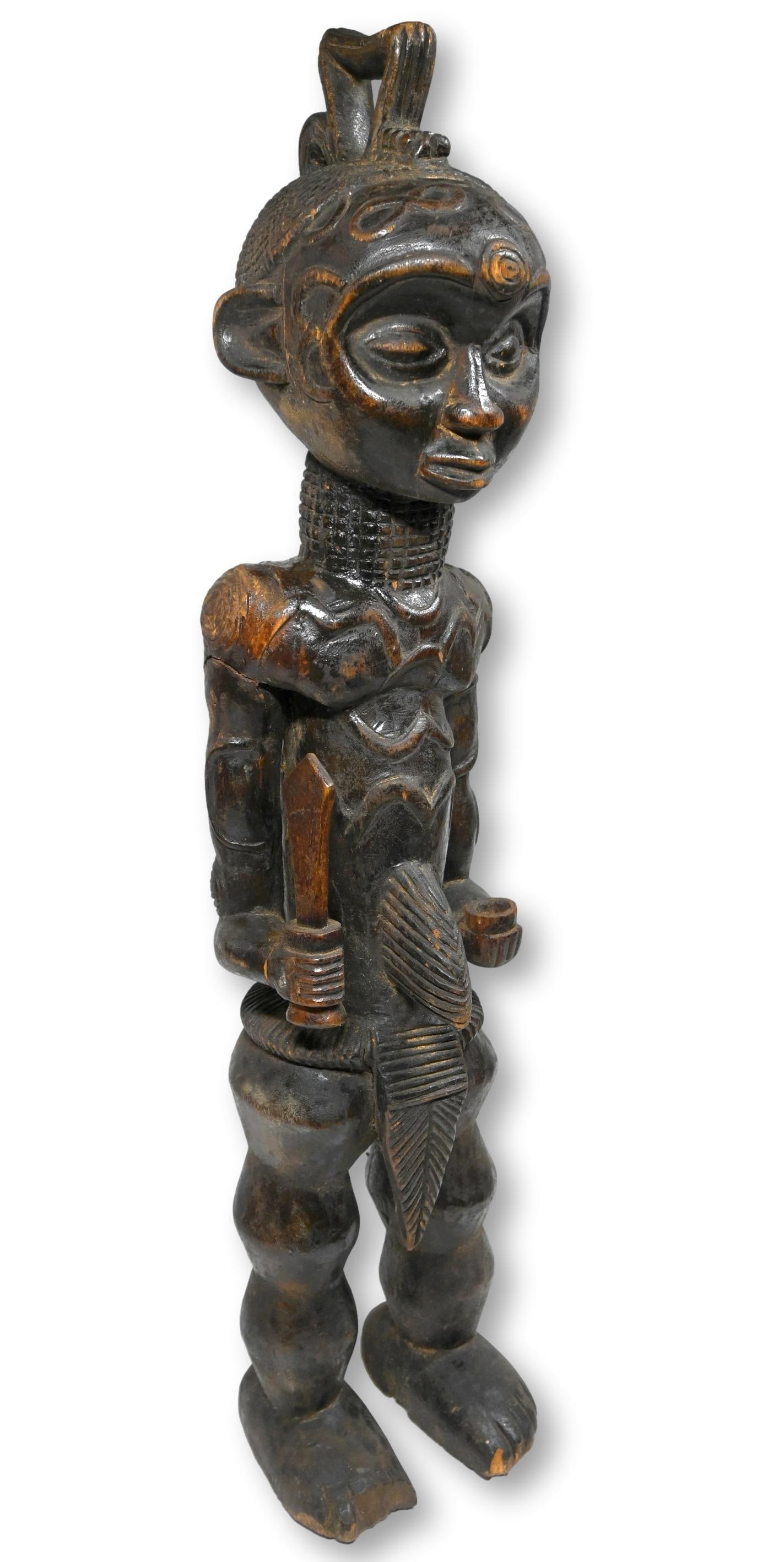 A Lulua Male Warrior Sculpture (1 of 5)