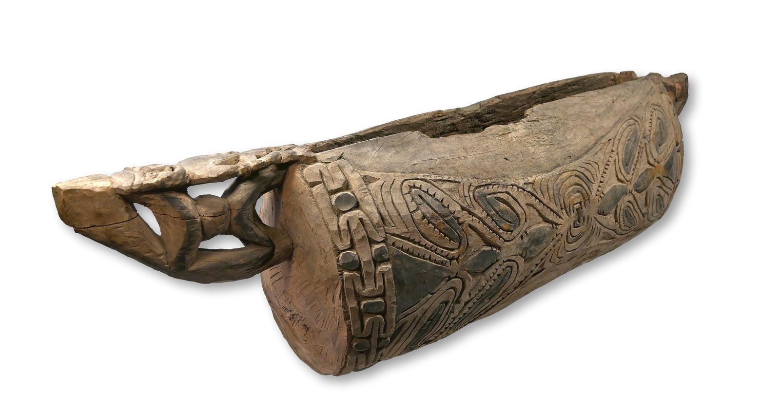 Large Village Slit Drum From New Guinea (1 of 8)