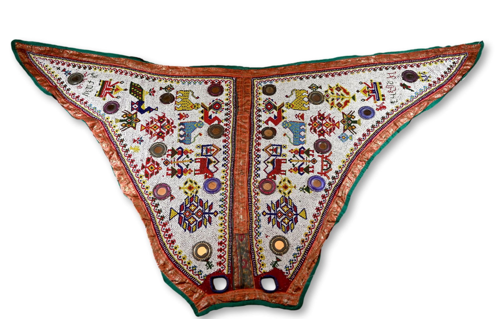 Huge Antique Gujarat Beadwork Animal Covering Ex Cootner Collection (1 of 4)