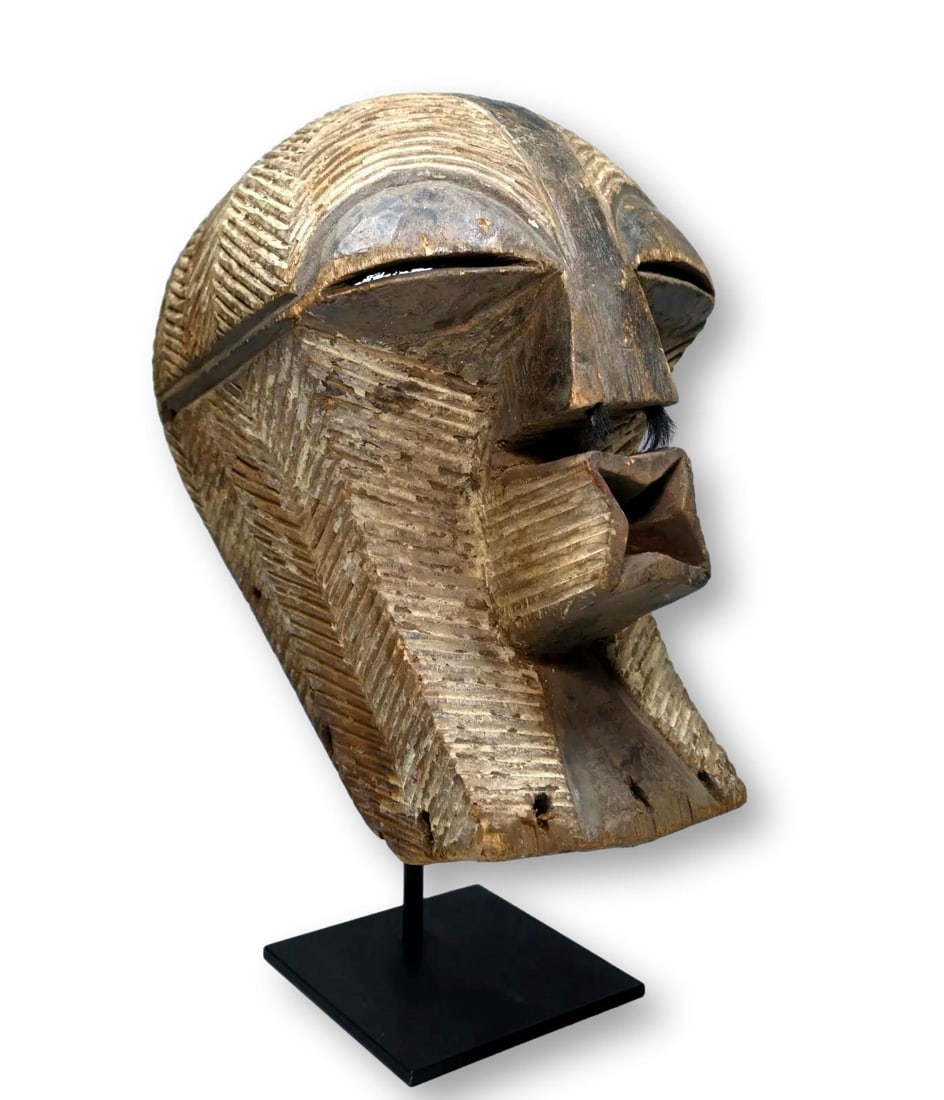 A Songye Kifwebe Society Female Dance Mask (1 of 7)