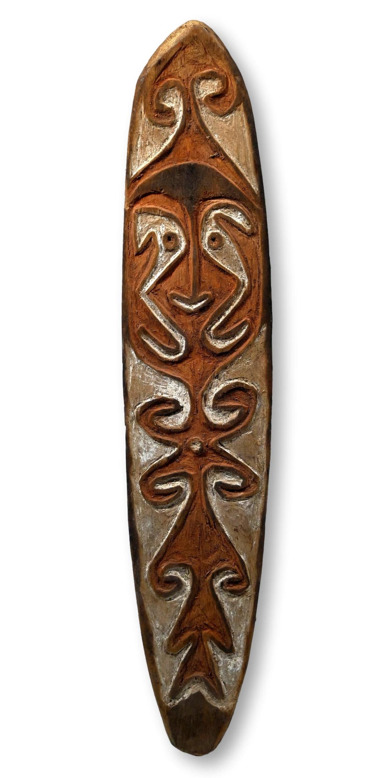 Old Kikori Spirit Board: An early to mid 20th century Kikori area spirit board (Gope), Gulf province Papua New Guinea. Spirit boards of the Papuan Gulf were traditionally made in the Central and Eastern areas. The boards were