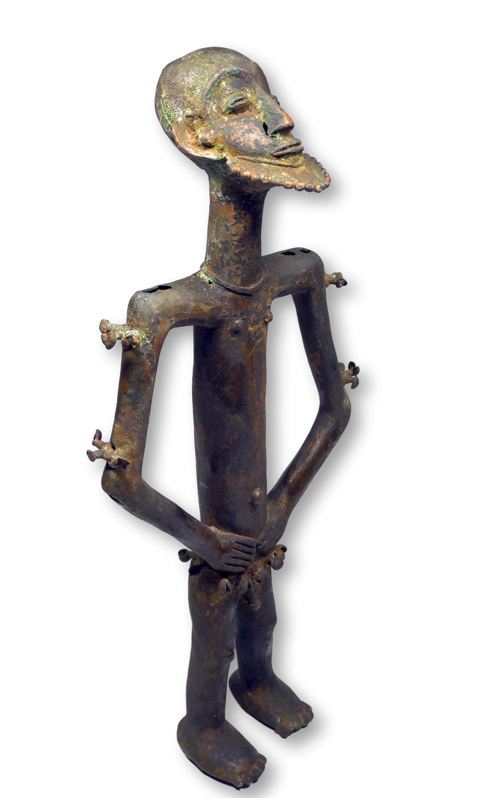 A Bamun Bronze Sculpture of a Male Elder (1 of 10)