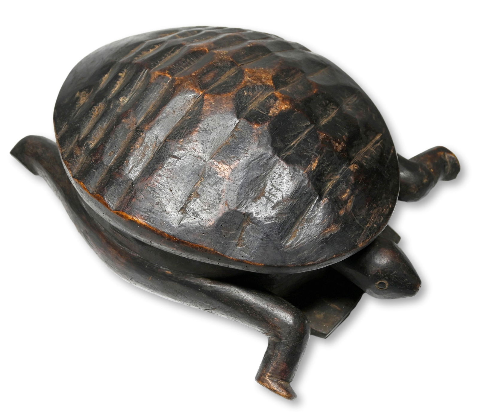 A Lozi Tortoise Lidded Container Field Collected (1 of 7)