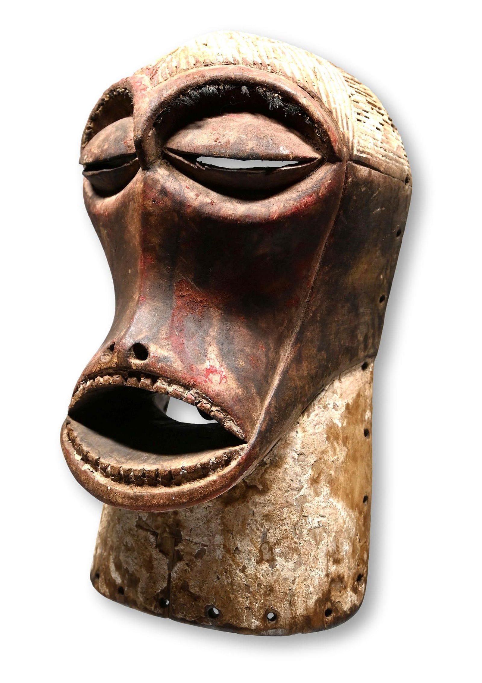 A Luba Red Faced Monkey Mask (1 of 5)