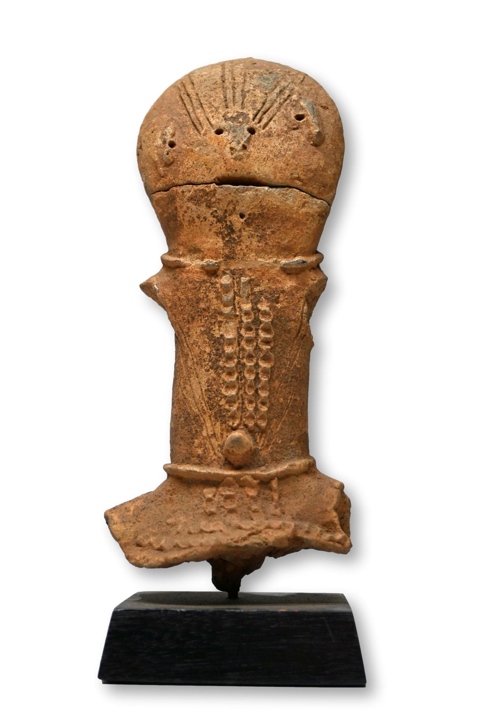 Ancient Bura Terracotta Head Fragment (1 of 4)