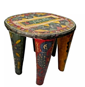 Vintage Nupe Stool with 6 Legs