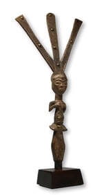 A Luba Ceremonial Bow Stand, Field Collected