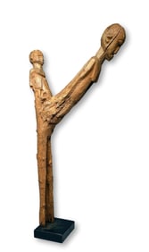 A Lobi Mother & Child sculpture