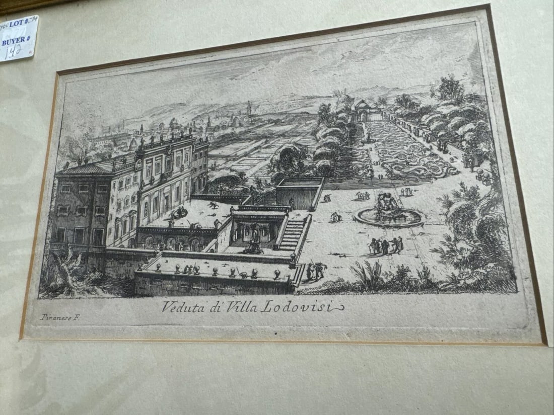 1748 Etching of Rome (1 of 4)