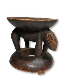 A Fine Old Chokwe Leopard Stool