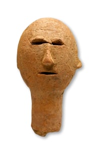Ancient Bura Terracotta Head Fragment
