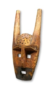 A Lega Lengola African Mask with Horns