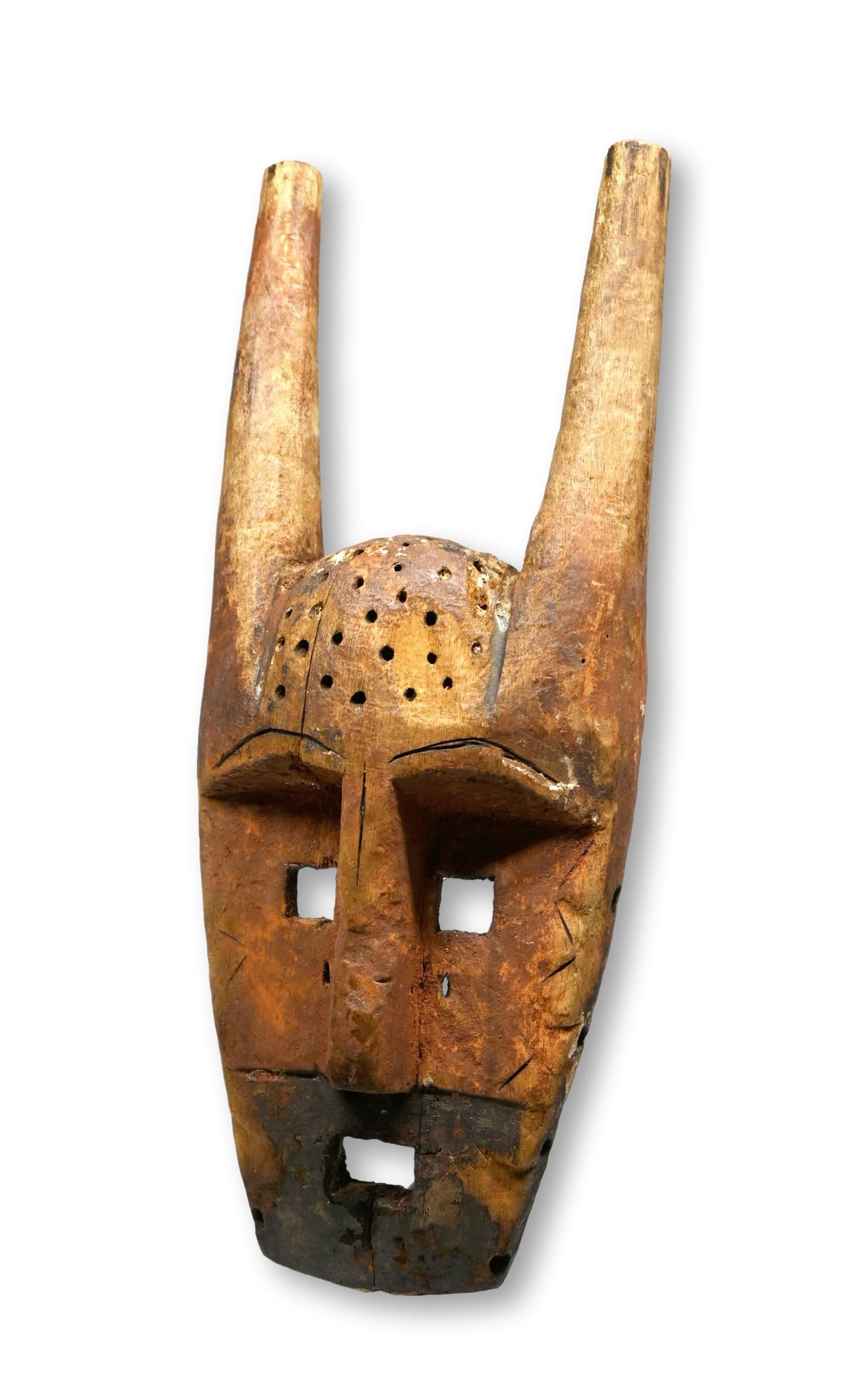 A Lega Lengola African Mask with Horns (1 of 5)
