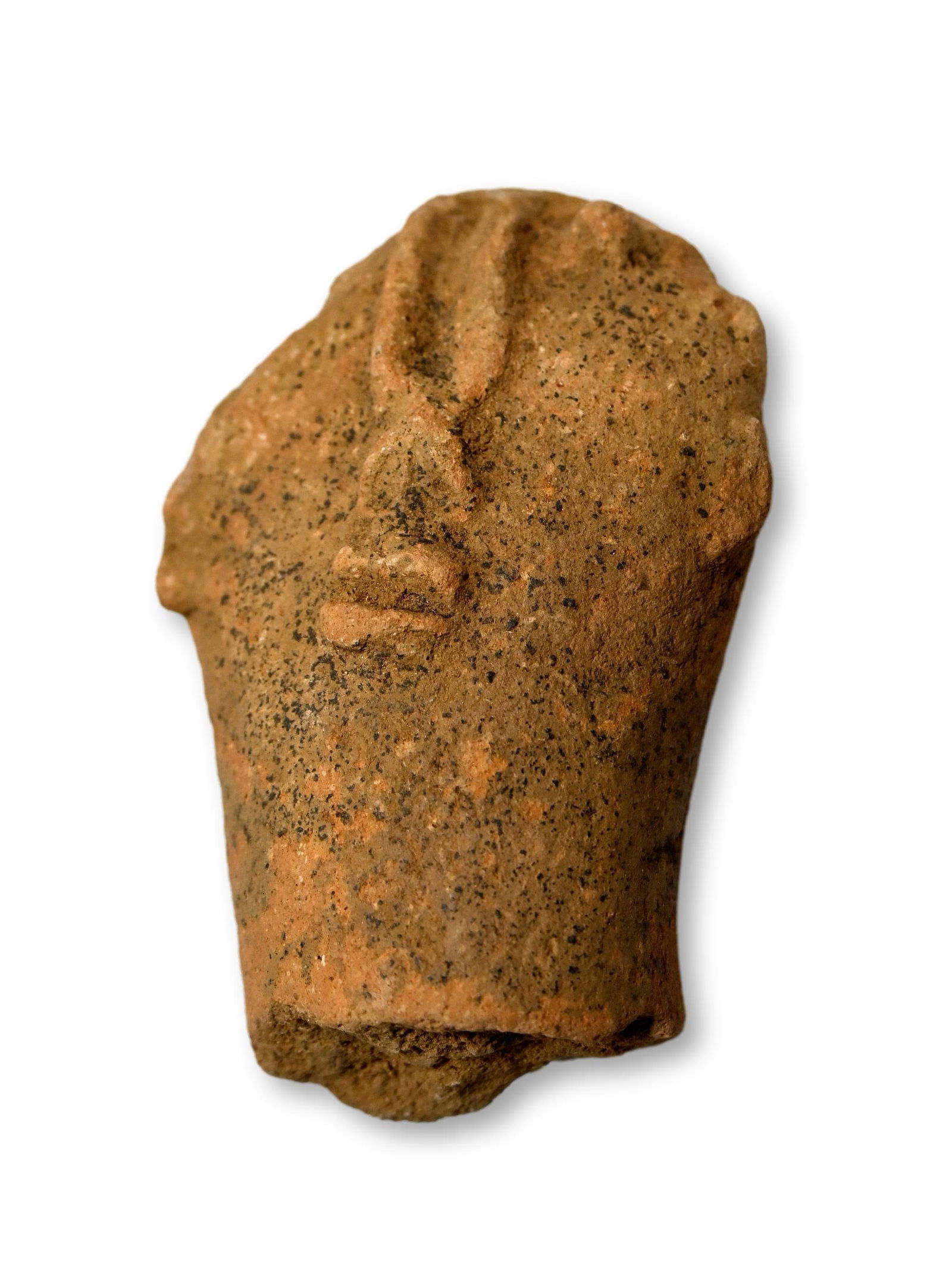 3-11th century Ancient Bura Clay Head Fragment (1 of 4)