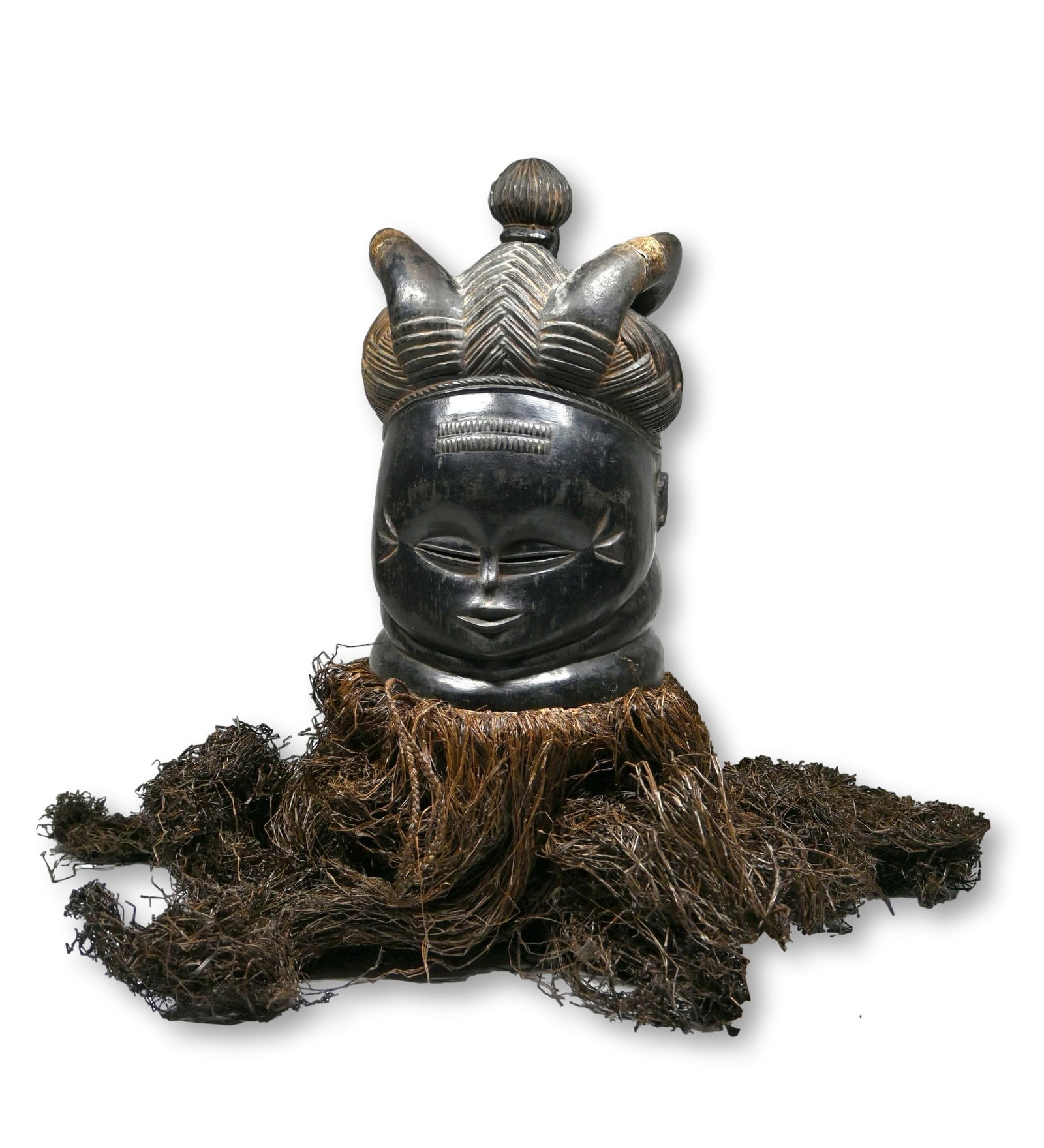 A Mende Mask with Horns Ex Cohen Collection 1987 (1 of 9)