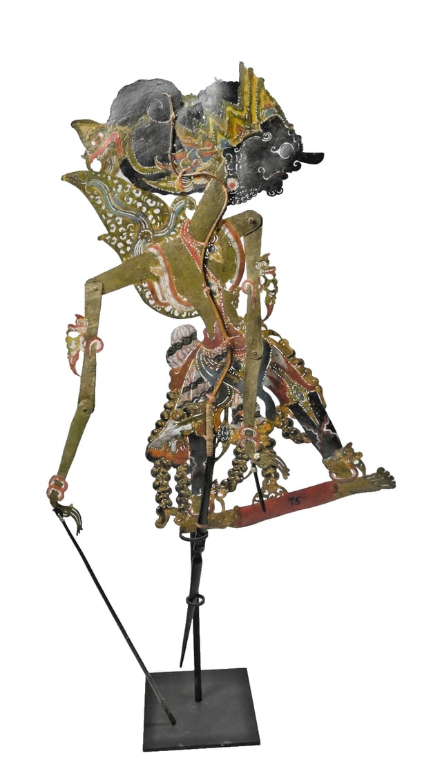 Antique Shadow Puppet of King Sindhu (1 of 4)