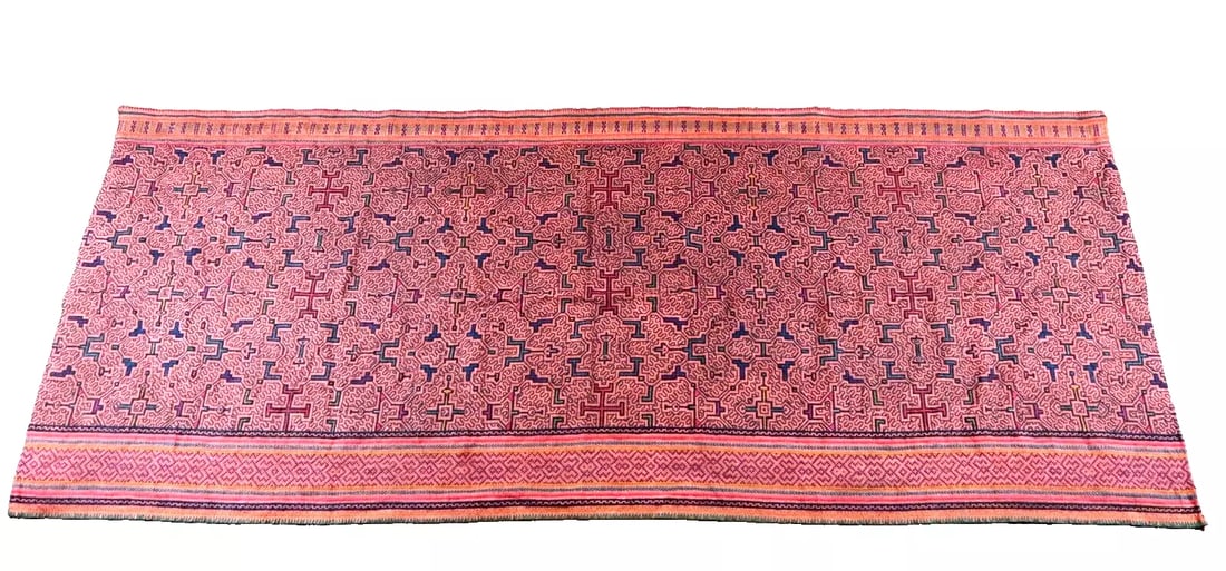 Ceremonial Ayahuasca Cloth from The Shipibo Indians Amazon Jungle (1 of 7)