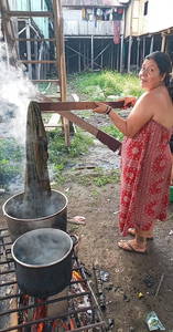 Blue Shipibo Indian Hand Stitched Poncho Ayahuasca Ceremony