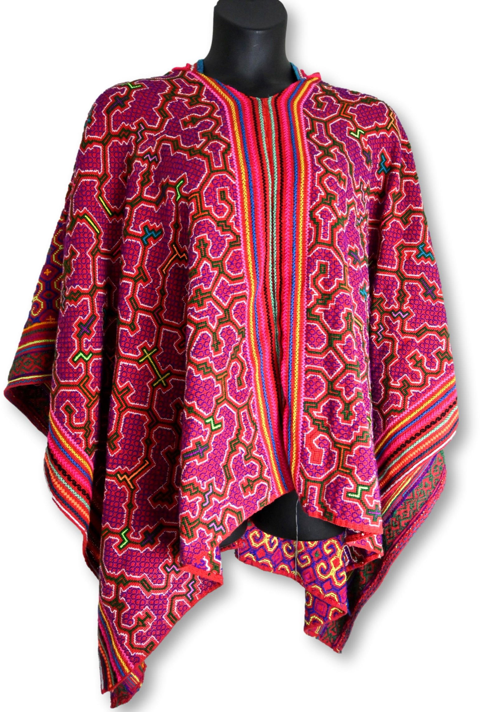 Shipibo Indian Ayahuscha Ceremony Hand Made Poncho (1 of 7)