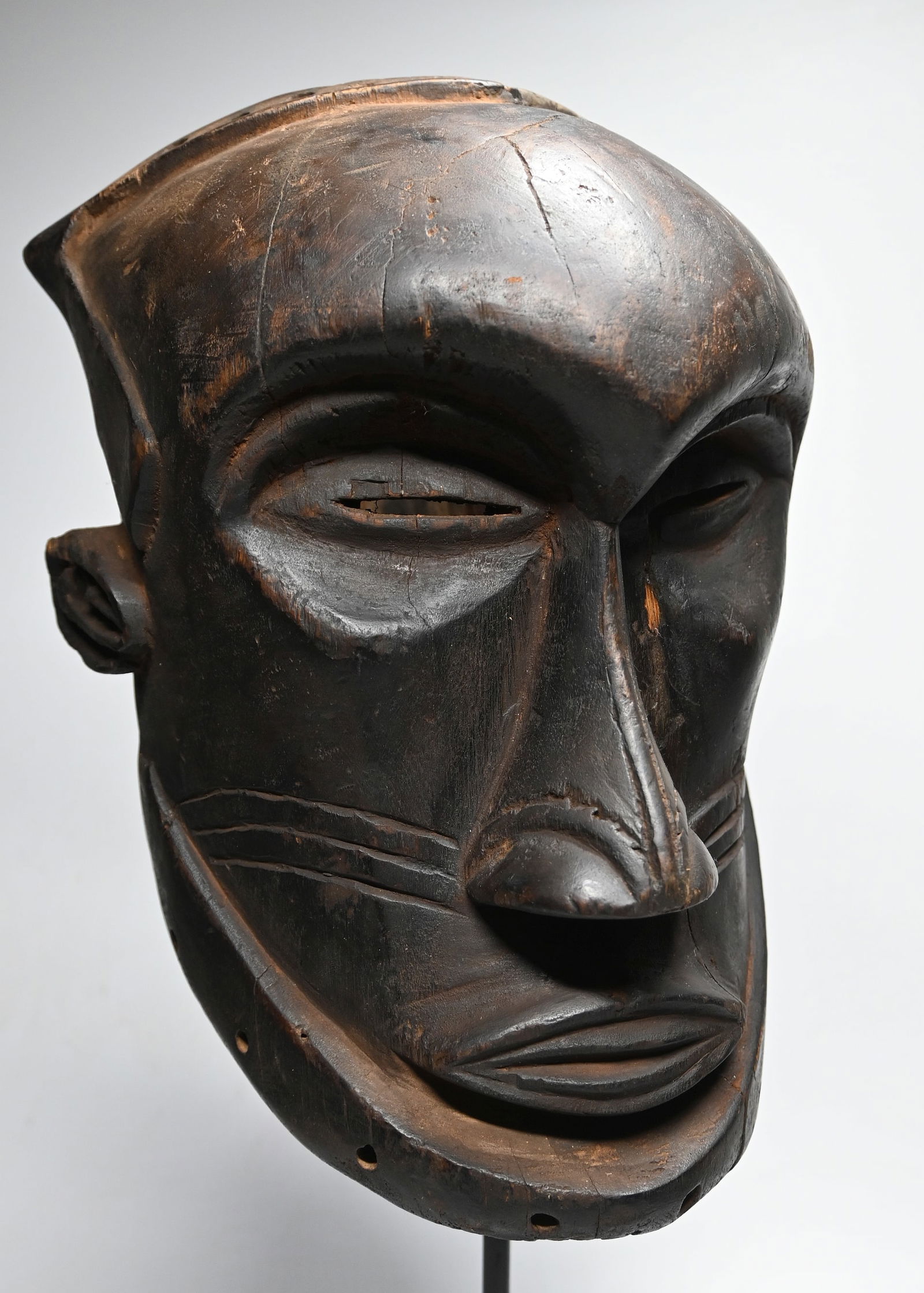 A Dark Kuba African Helmet Mask (1 of 5)