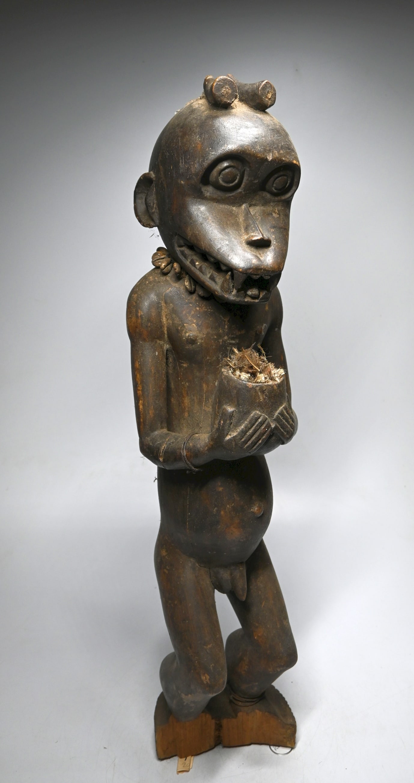 A Large Baule Monkey Sculpture (1 of 6)