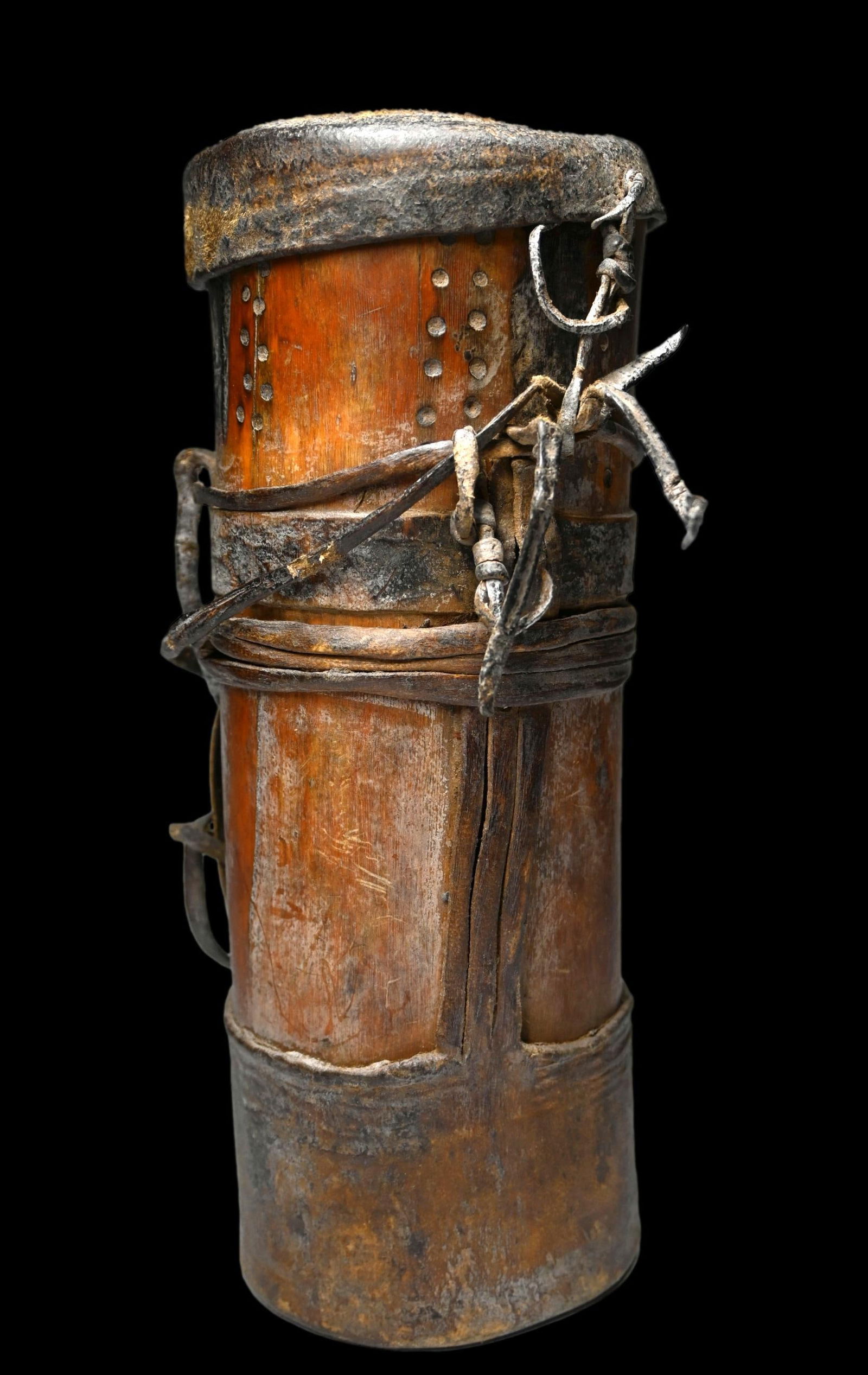 Antique Turkana Wood Container (1 of 5)