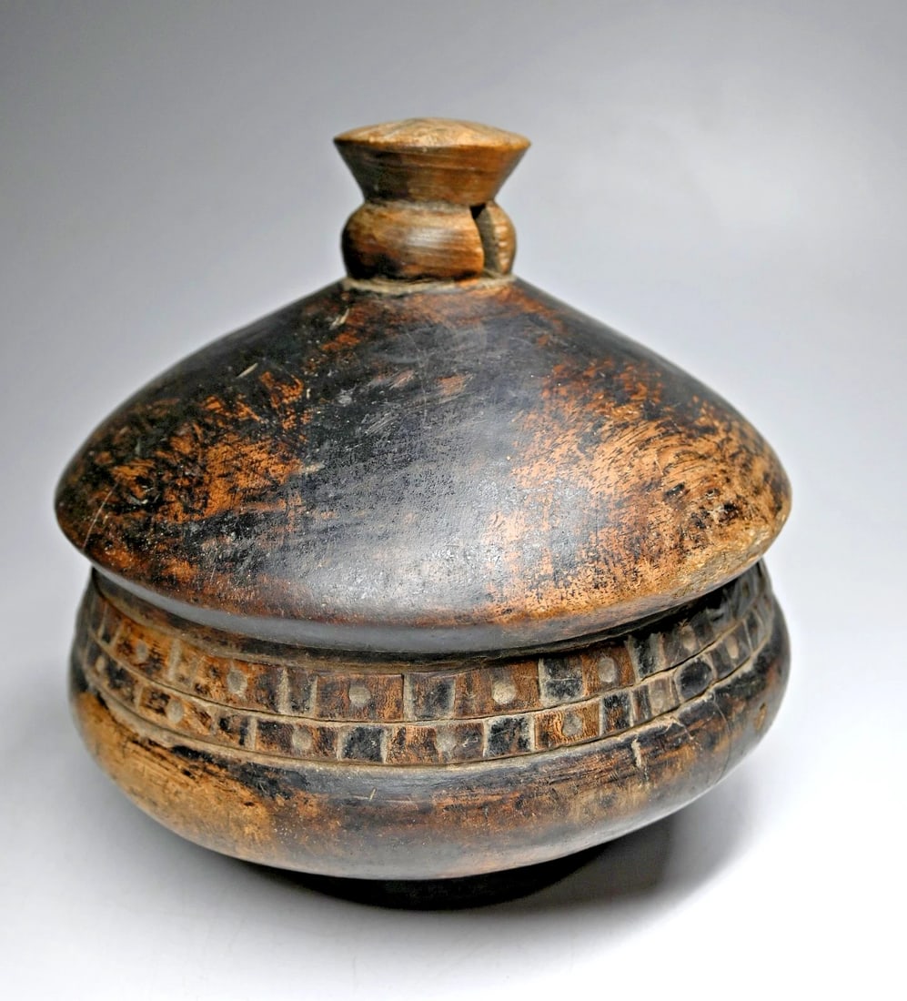 Field Collected Old Lozi Wooden Vessel (1 of 4)