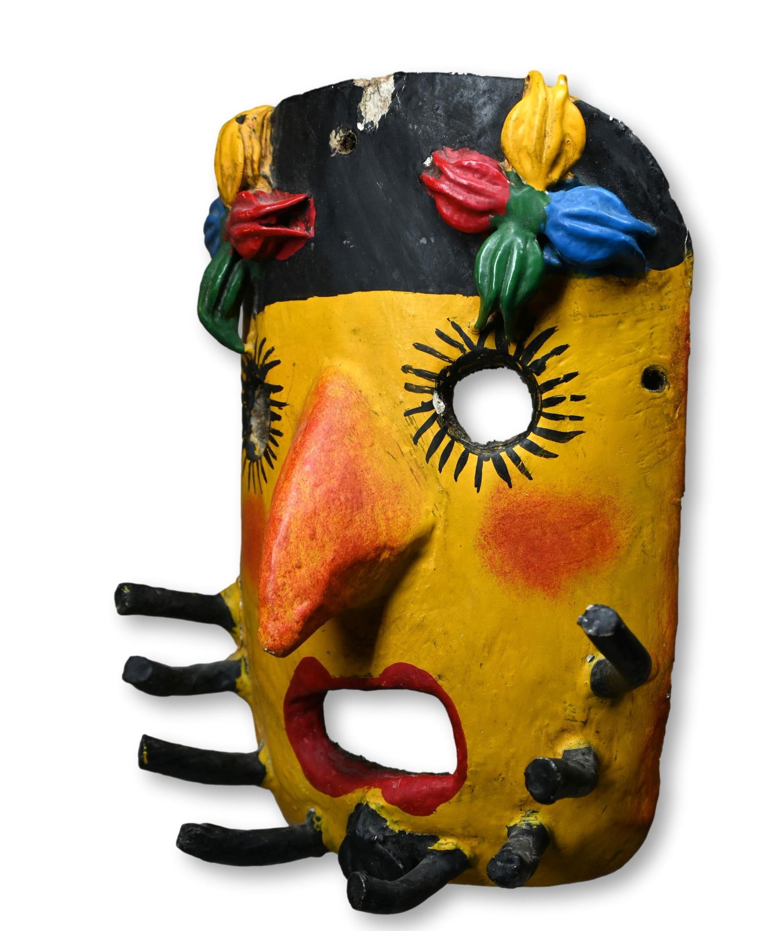 Vintage Mexican Folk Art Mask (1 of 5)