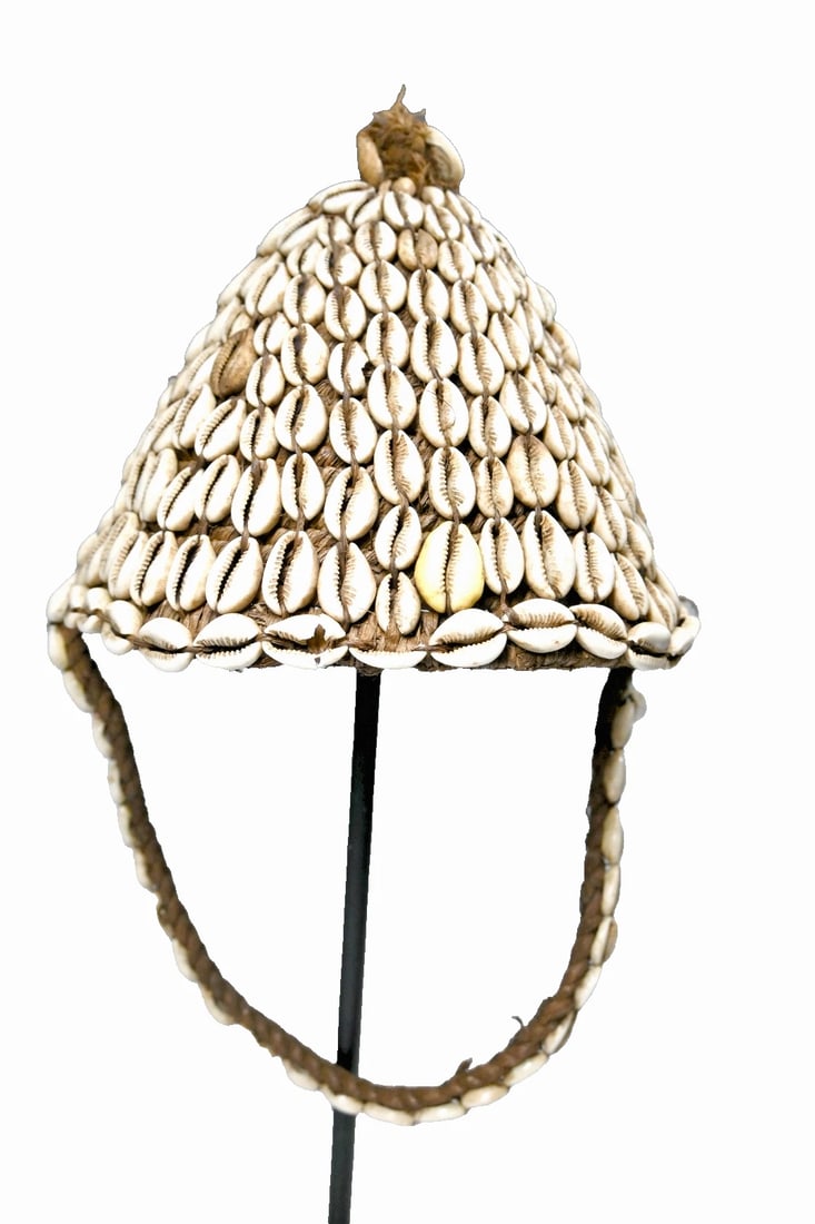 A Lega Hat made with Cowrie Shells (1 of 4)