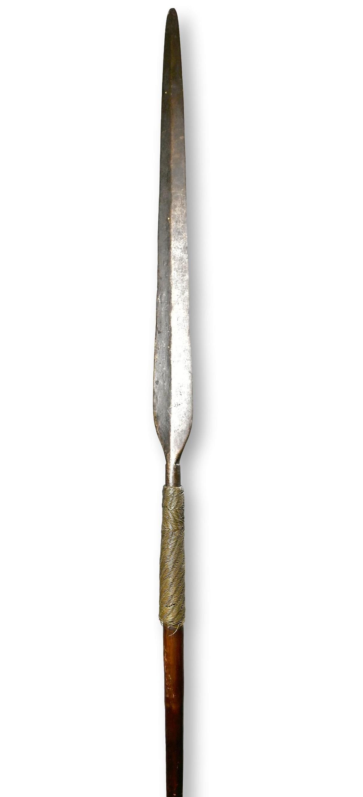 Antique Zulu Spear with Wire Wrap (1 of 4)
