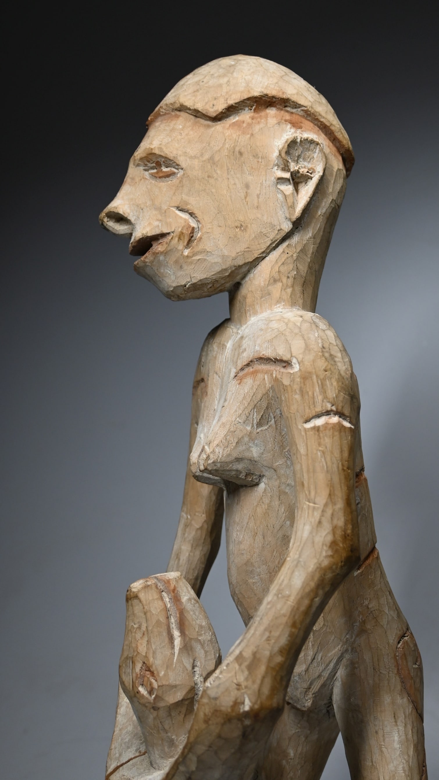 A Female Asmat Ancestor Sculpture - 3