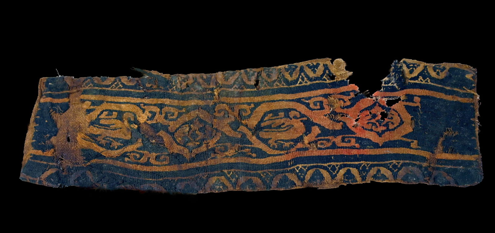 3rd to 10th century Coptic Textile Fragment from Egypt (1 of 4)
