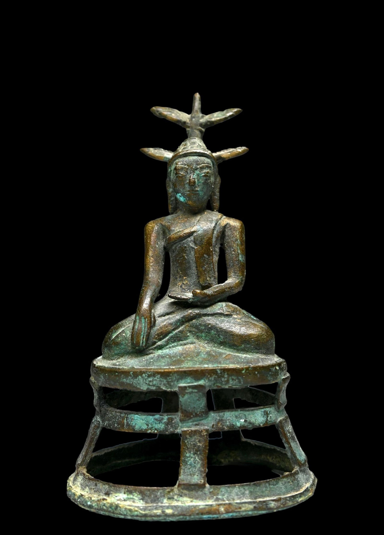 Ancient Bronze Buddha from Burma 18th century (1 of 6)
