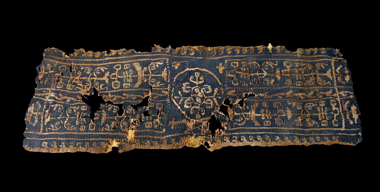 Ancient Coptic textile Fragment 3rd-10th Century Egypt (1 of 5)