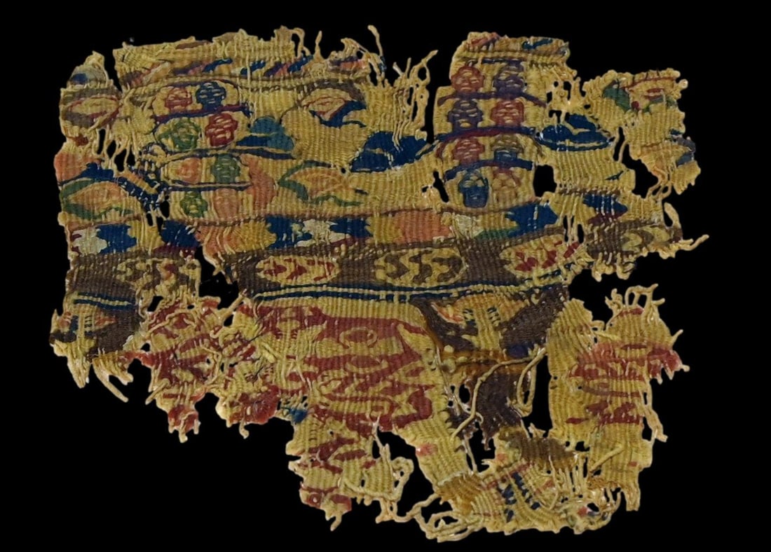 Fragmented Textile from Ancient Egyptian Coptic Culture (1 of 6)