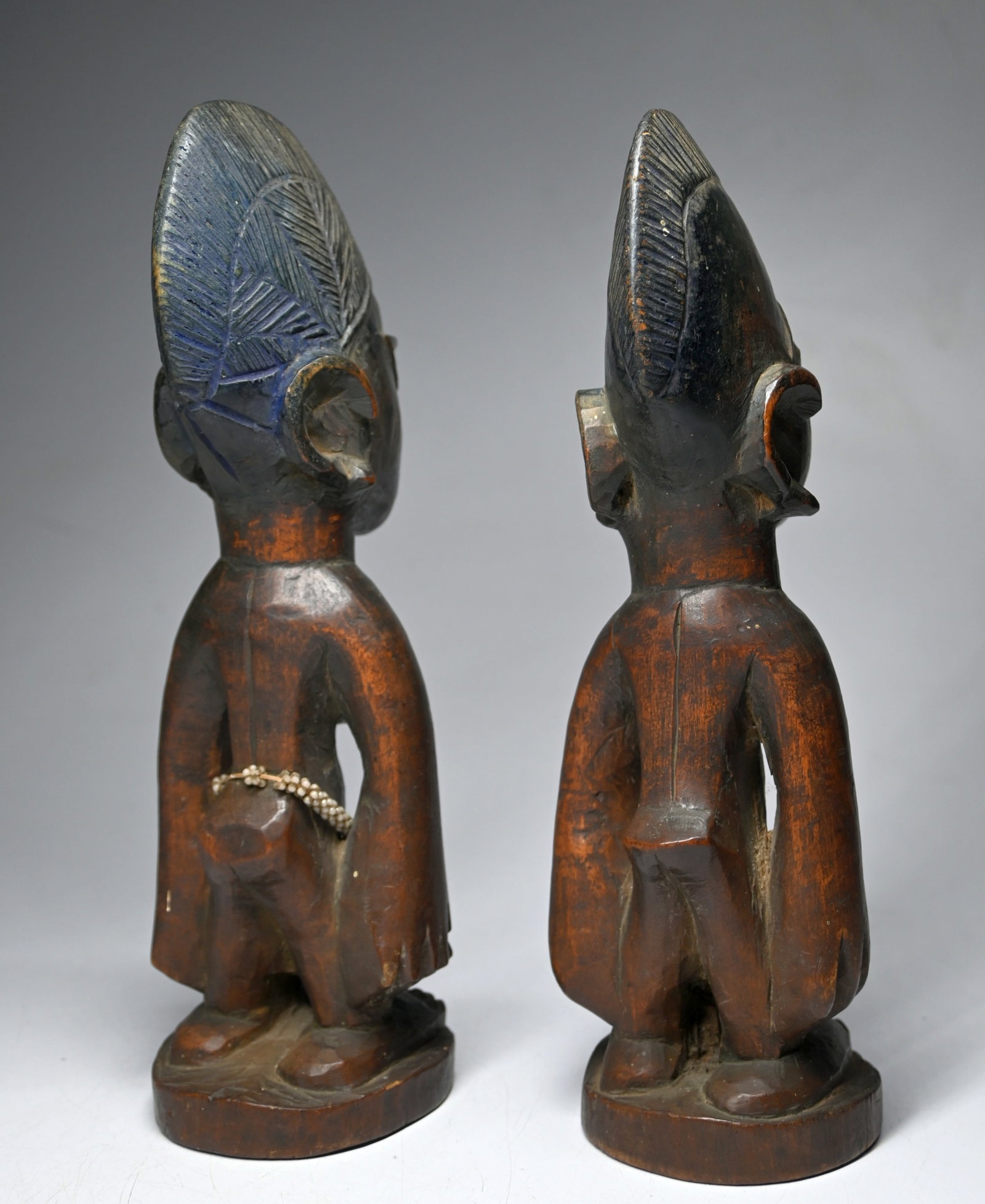 A Male & Female pair of Yoruba Ibeji Twin Effigy - 3
