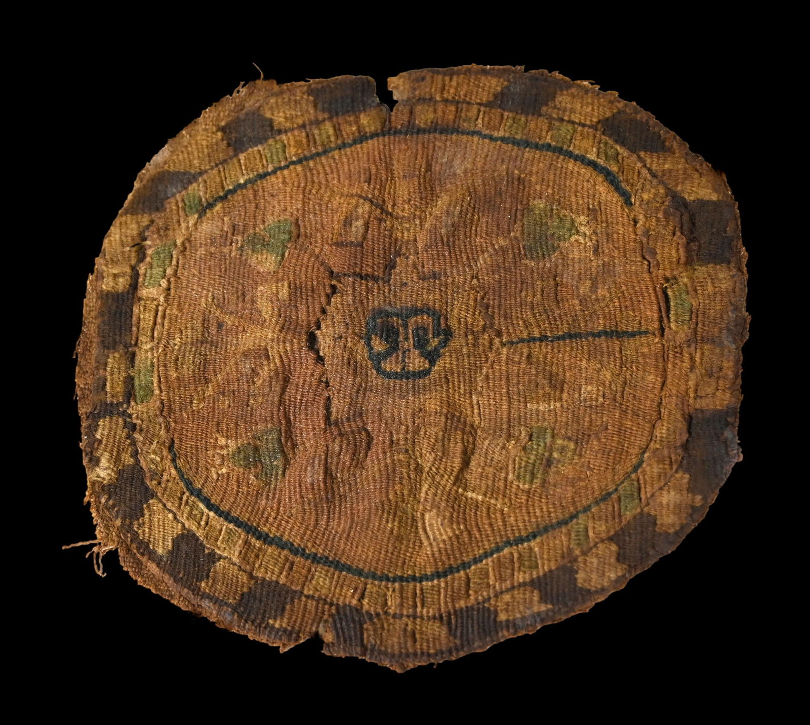 Ancient Egyptian Textile Medallion 3rd -10th Century (1 of 4)