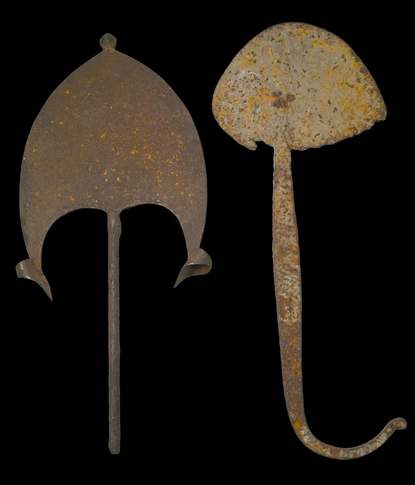 Lot of two Old Iron Currency Forms from Africa (1 of 5)