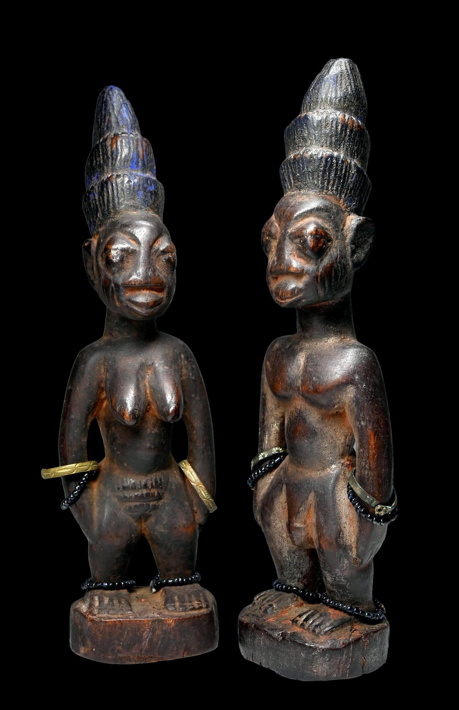 Male & Female Ibeji Twin Sculptures (1 of 1)