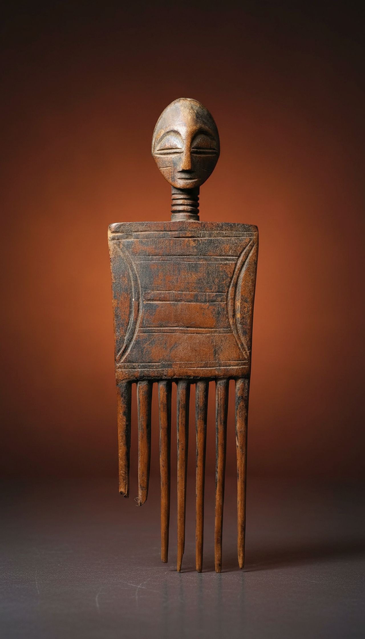 A Fine Old Akan Comb (1 of 5)