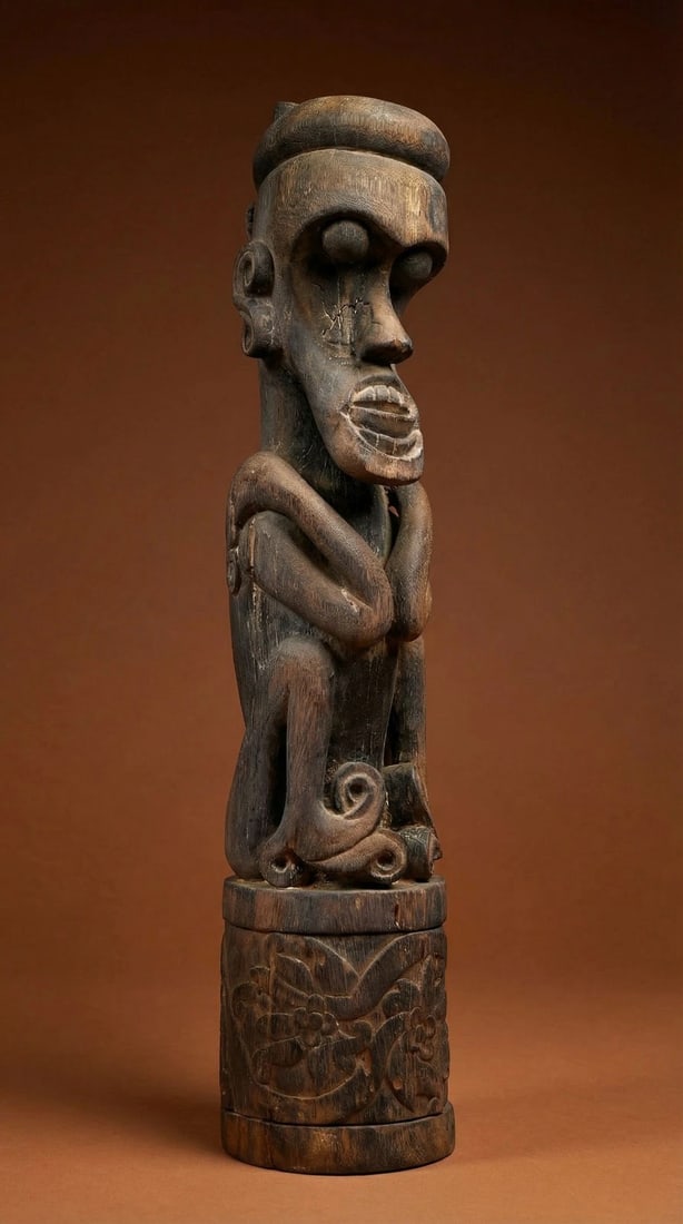 A Dayak Ironwood Sculpture Of an Ancestor (1 of 8)