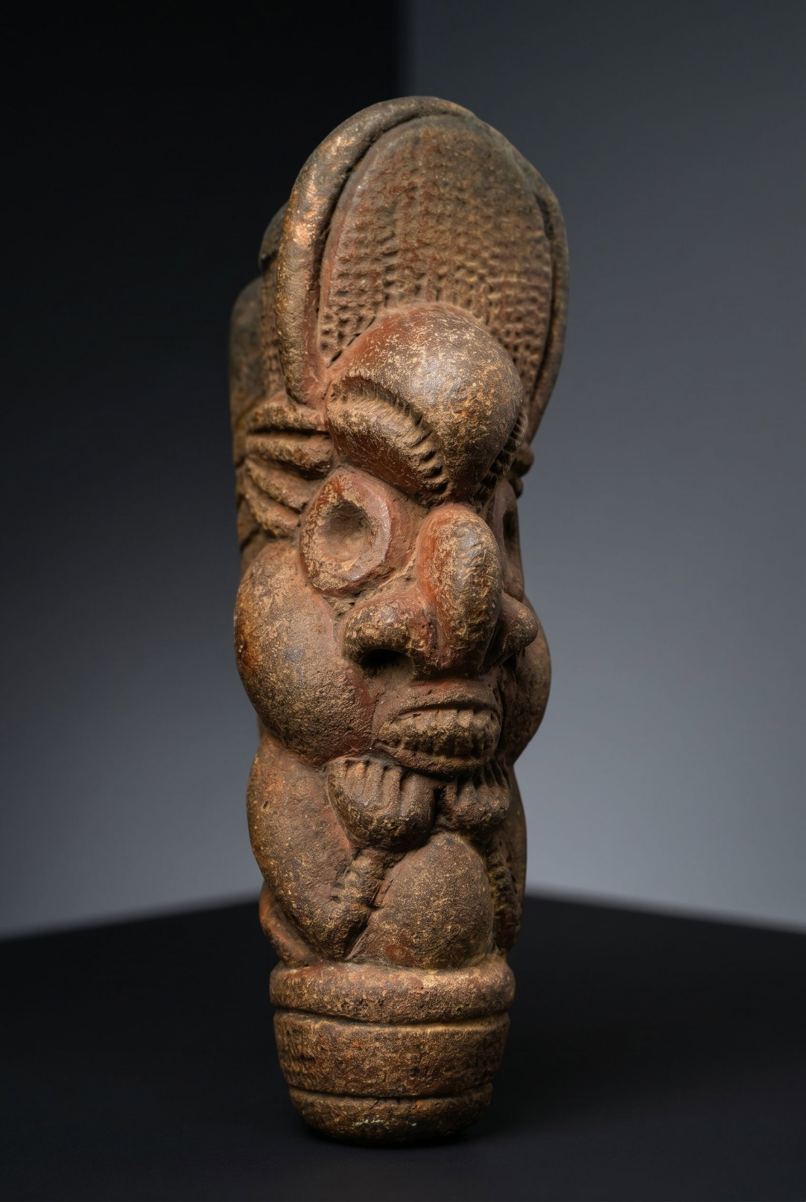 Terracotta Pipe Bowl From Cameroon Ex Baltimore Museum of Art 1972 (1 of 1)