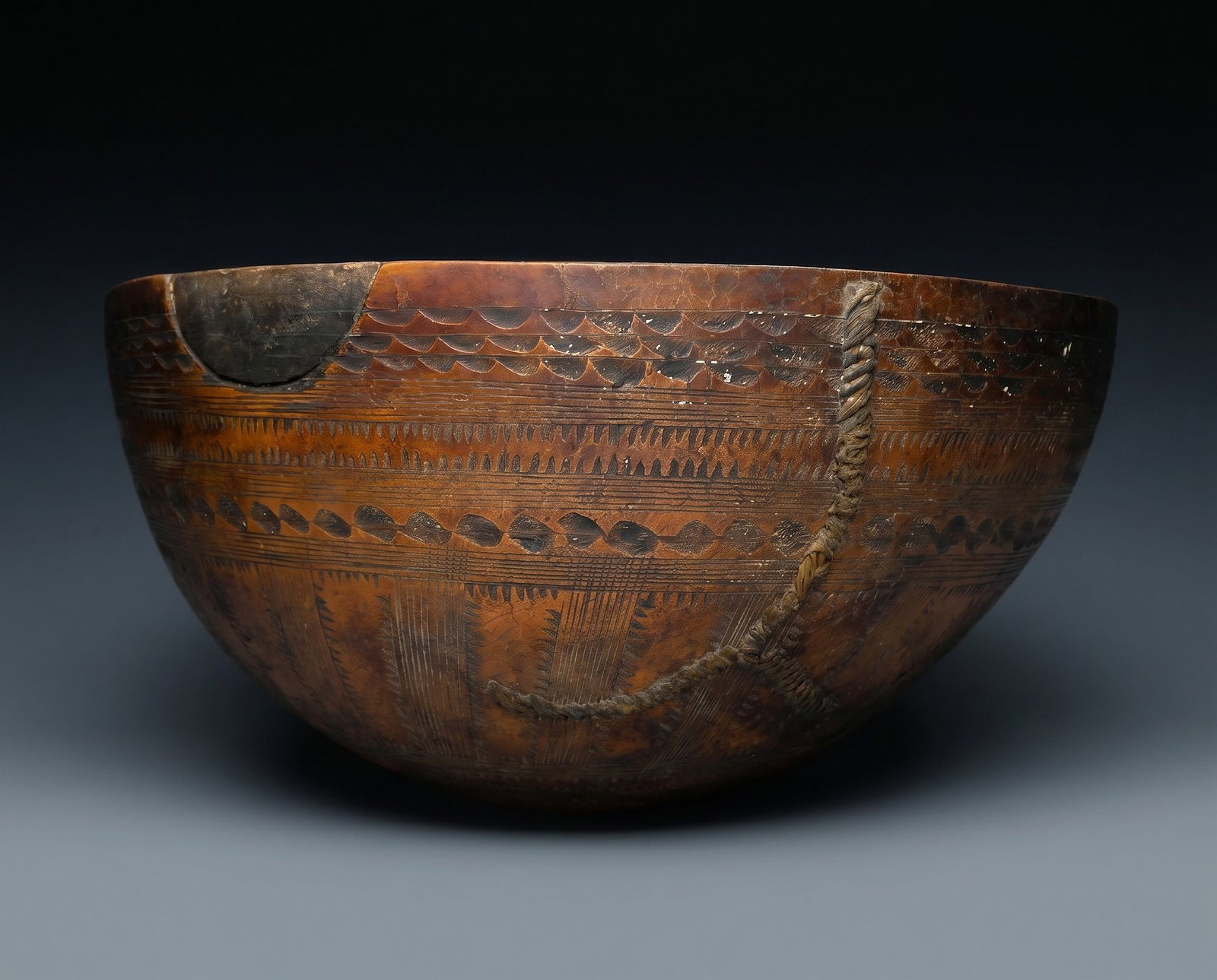 A Large Fulani Calabash Vessel (1 of 9)