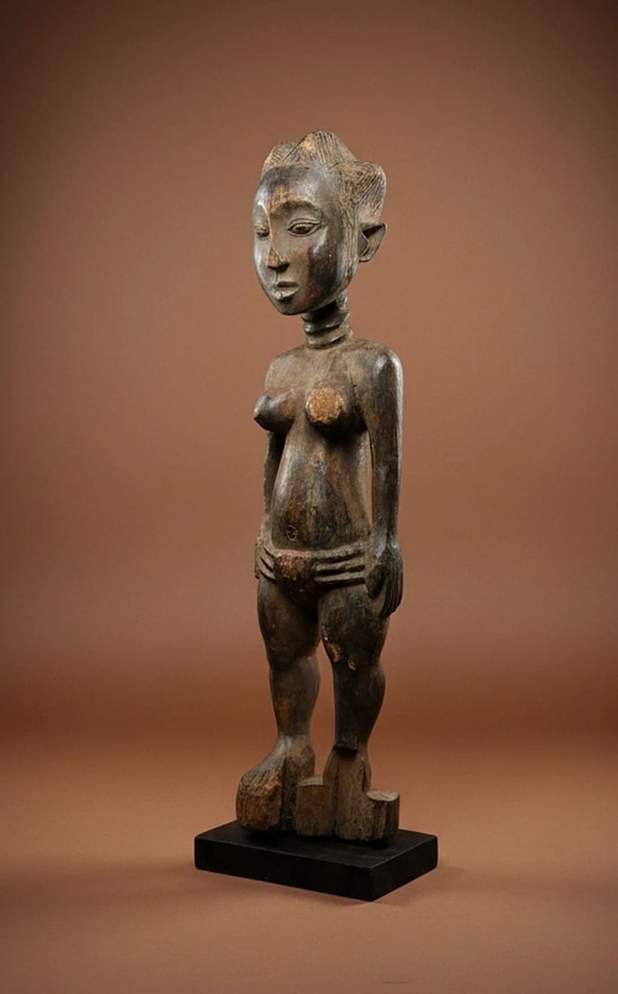 A Baule Female Sculpture, African Art (1 of 7)