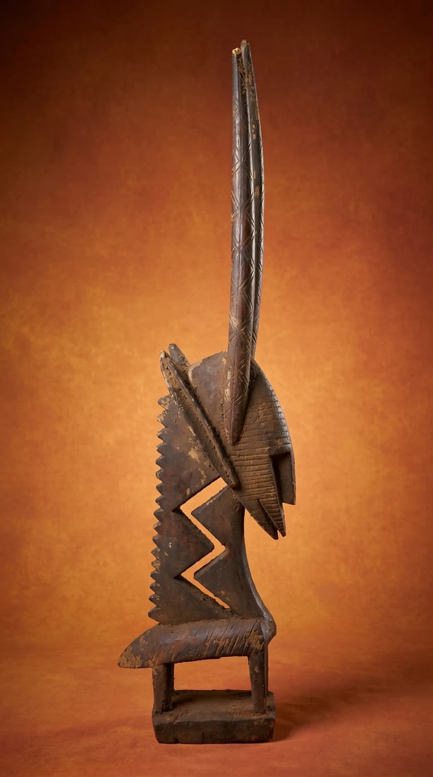 A Zig Zag Bamana Chiwara Dance Crest (1 of 6)
