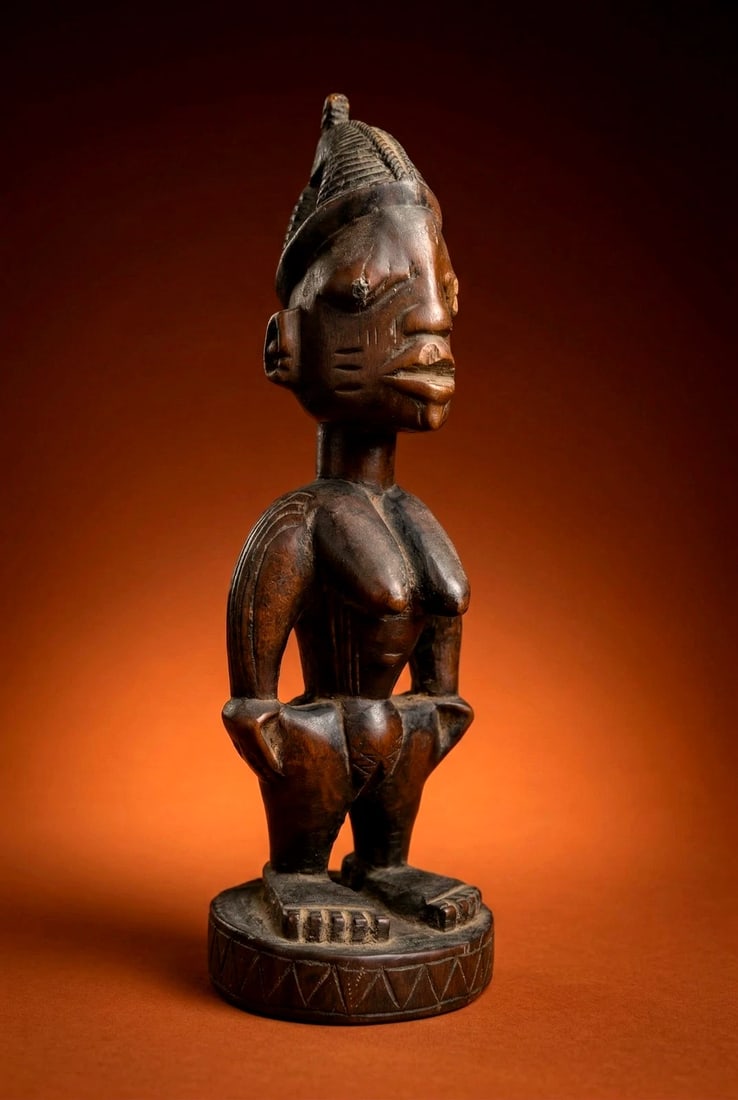 Old Yoruba Ibeji Female Twin Idol Field Collected 1960s (1 of 5)
