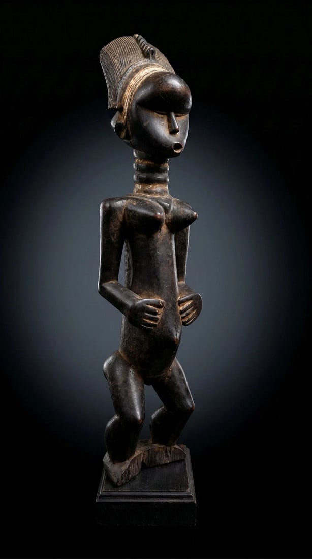 A Kulongo Female Sculpture, African Art (1 of 7)