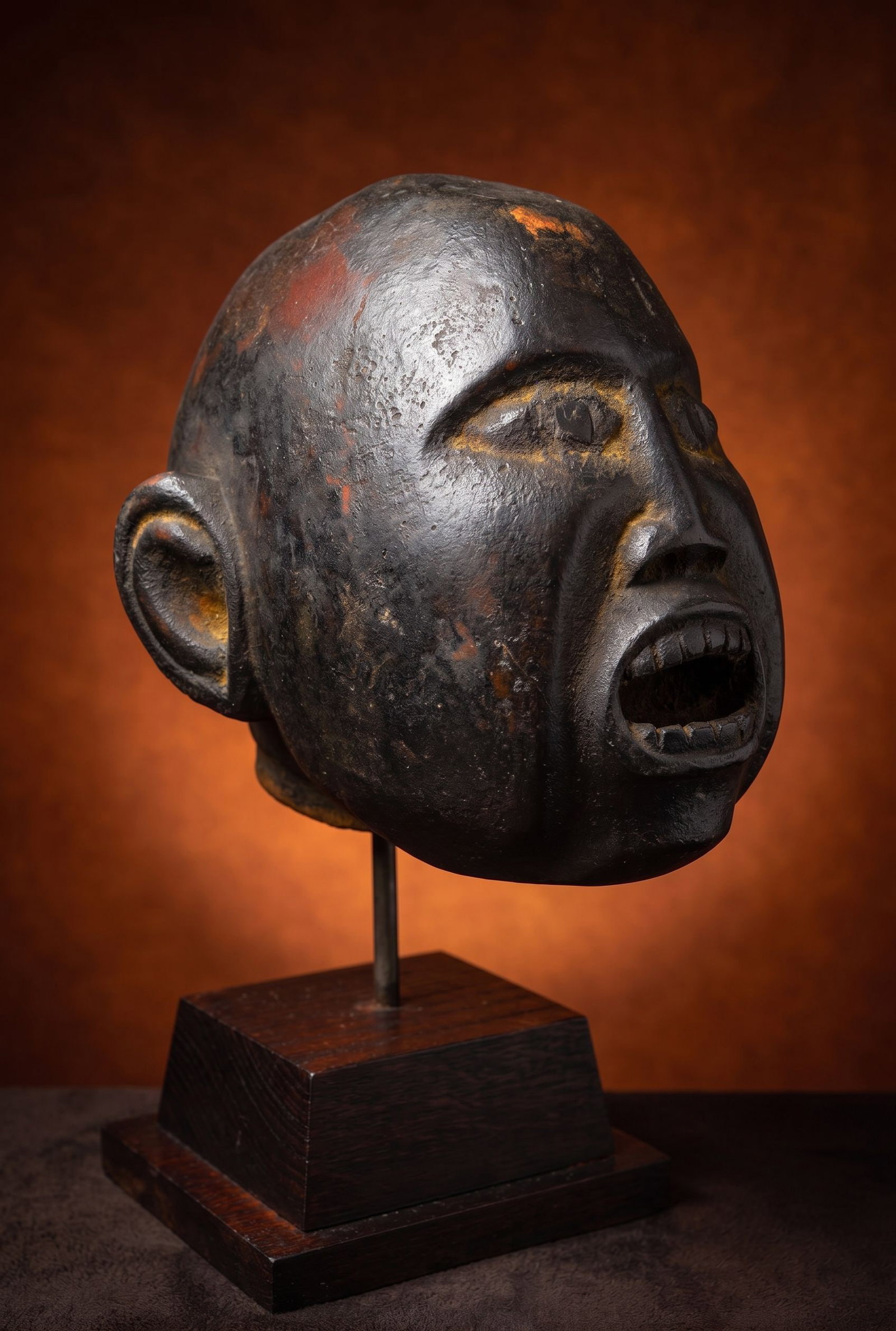 A Dramatic Makonde Sculpture of a Head (1 of 7)
